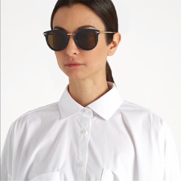 ❌SOLD❌ CELINE ROUND FRAME LEA SUNGLASSES - Picture 6 of 6